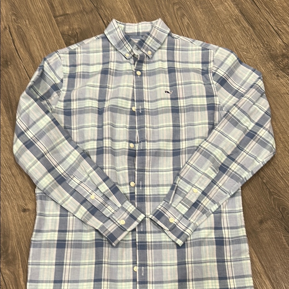 Boys Vineyard Vines Plaid Button Down